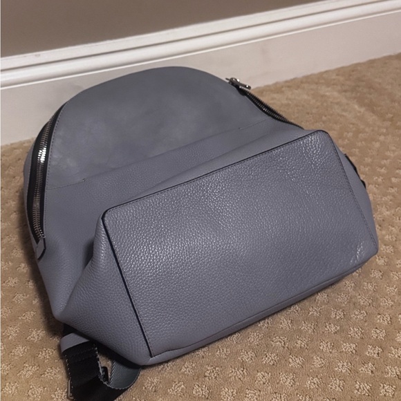 Ecco Gray Leather Backpack - Picture 5 of 7